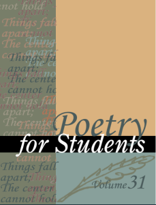 Poetry for Students Volume 31 pdf free download