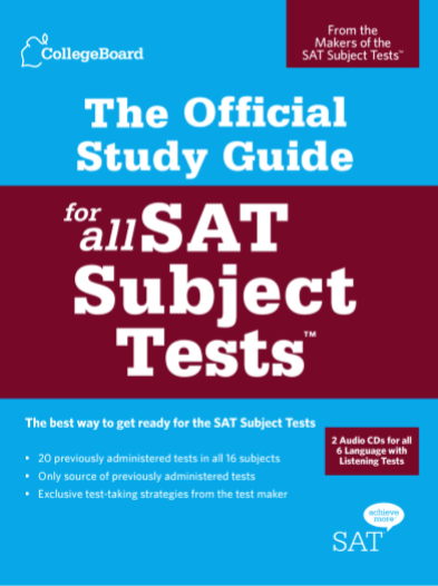 The Official Study Guide for All SAT Subject Tests pdf free download
