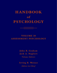 Handbook of Psychology Volume 10 by Irving B Weiner pdf free download