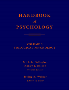 Handbook of Psychology Volume 3 by Irving B Weiner pdf free download