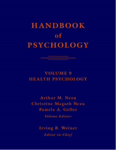 Handbook of Psychology Volume 9 by Irving B Weiner pdf free download