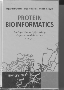 Protein Bioinformatics An Algorithmic Approach to Sequence and Structure Analysis by Ingvar E Inge J William R pdf free download