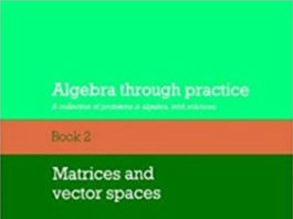 Algebra Through Practice Book 2 Matrices and Vector Space by T S Blyth E F Robertson pdf free download