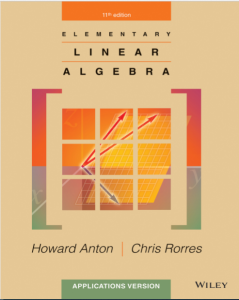Elementary Linear Algebra 11th Edition by Howard Anton and Chris Rorres pdf free download