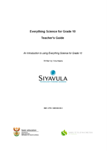 Everything Science Grade 10 Teacher's Guide by Siyavula and Volunteers pdf free download