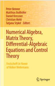 Numerical Algebra Matrix Theory Differential-Algebraic Equations and Control Theory pdf free download