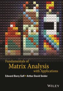 Fundamentals of Matrix Analysis with Applications by Edward B Arthur D pdf free download