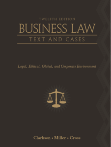 Business Law Text and Cases 12th Edition by Clarkson Miller Cross pdf free download