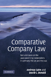 Comparative Company Law by Andreas Cahn and David C Donald pdf free download