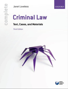 Criminal Law Text Cases and Materials 3rd Edition by Janet Loveless pdf free download