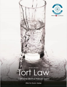 Tort Law 7th Edition by Catherine Elliott and Frances Quinn pdf free download