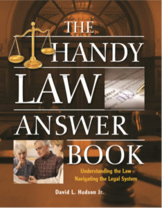 The Handy Law Answer Book by David L Hudson Jr pdf free download