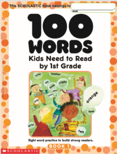 100 words kids need to read by 1st grade pdf free download