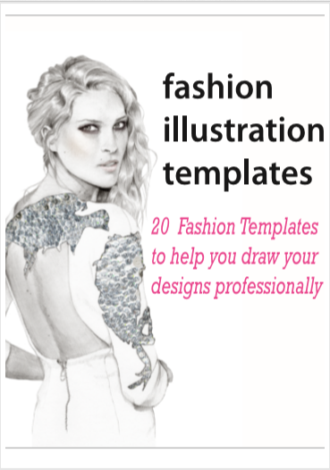 Fashion Sketchbook: Fashion Design Sketch Book with Silhouette Figure  Templates (Glam) (Paperback)