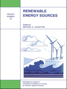 Renewable energy sources by Michael A Laughton pdf free download 