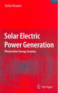 Solar Electric Power Generation by Stefan Krauter pdf free download