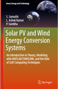 Solar PV and Wind Energy Conversion Systems by Sumathi Ashok and Surekha pdf free download