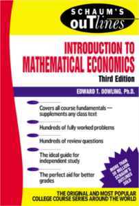 Schaums Outline of Introduction to Mathematical Economics 3rd Edition pdf free download