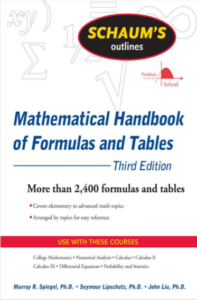 Schaums Outline of Mathematical Handbook of Formulas and Tables 3rd Edition pdf free download
