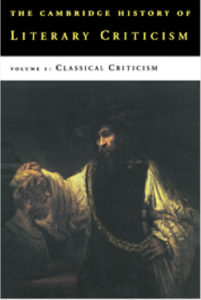 The Cambridge History of Literary Criticism Vol I pdf free download