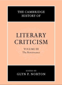 The Cambridge History of Literary Criticism Vol III pdf free download
