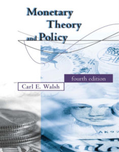 Monetary Theory and Policy 4th Edition by Carl E Walsh pdf free download