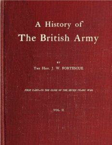 A History of the British Army Vol II J W Fortescue pdf free download