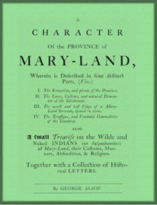A Character of the Province of Maryland by George Alsop pdf free download