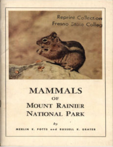 Mammals Of Mount Rainier National Park by Merlin and Russell pdf free download