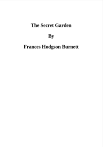 The Secret Garden by Frances H pdf free download