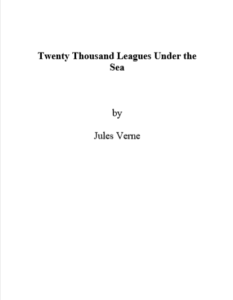 Twenty Thousand Leagues Under the Sea by Jules Verne pdf free download