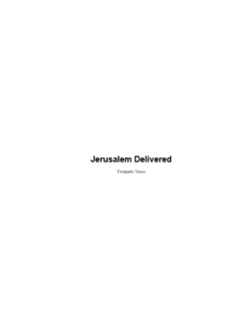 Jerusalem Delivered by Torquato Tasso pdf free download
