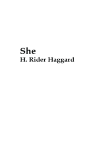 She by H Rider pdf free download