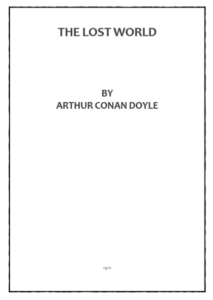 The Lost World by Arthur Conan D pdf free download