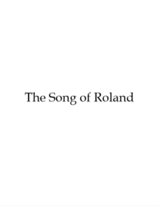 The Song of Roland pdf free download