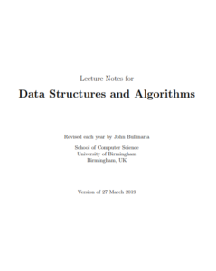 Data Structures and Algorithms by Martin Escard pdf free download