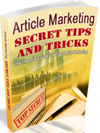Article Marketing Secret Tips And Tricks free pdf download