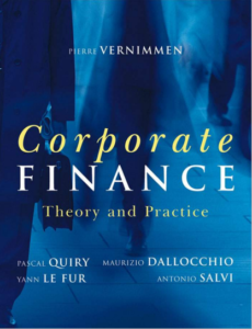 Corporate Finance Theory And Practice by pdf free download