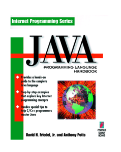Java Programming Language Handbook David H and Anthony pdf free download