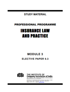 Insurance Law And Practice Module 3 pdf free download