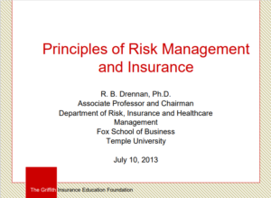 Principles Of Risk Management And Insurance by R B Drennan pdf free download